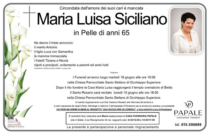 Maria Luisa Siciliano in Pelle
