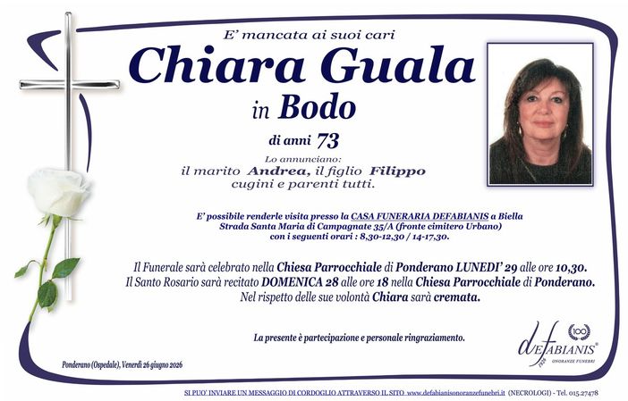 Chiara Guala in Bodo
