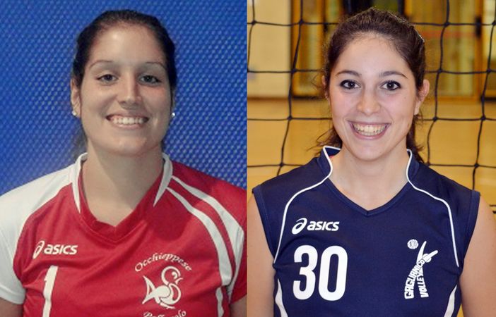 Marika Saporito del teamvolley e Giorgia Marinello del Gaglianico