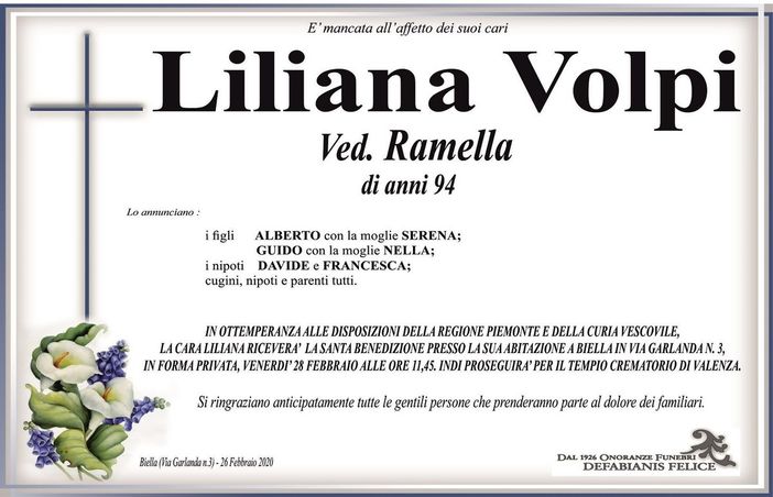 Liliana Volpi Ved. Ramella