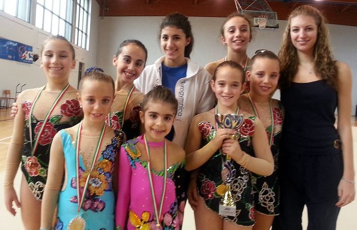 Le atlete Eurogymnica impegnate nei regionali Aics