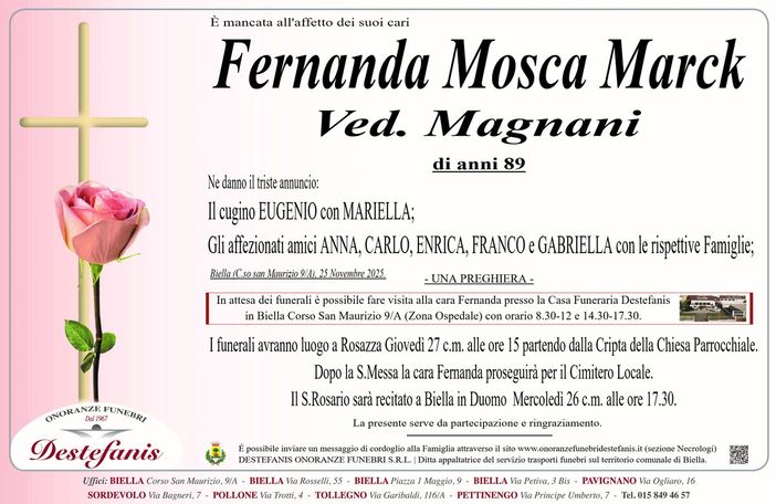 Fernanda Mosca Marck, ved. Magnani