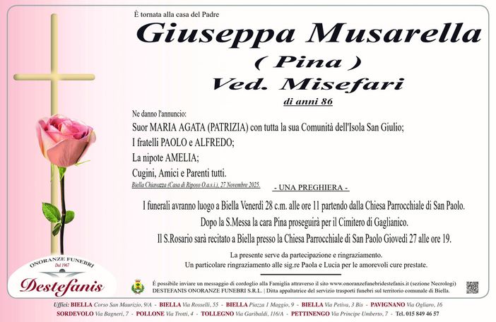 Giuseppa Musarella (Pina), ved. Misefari