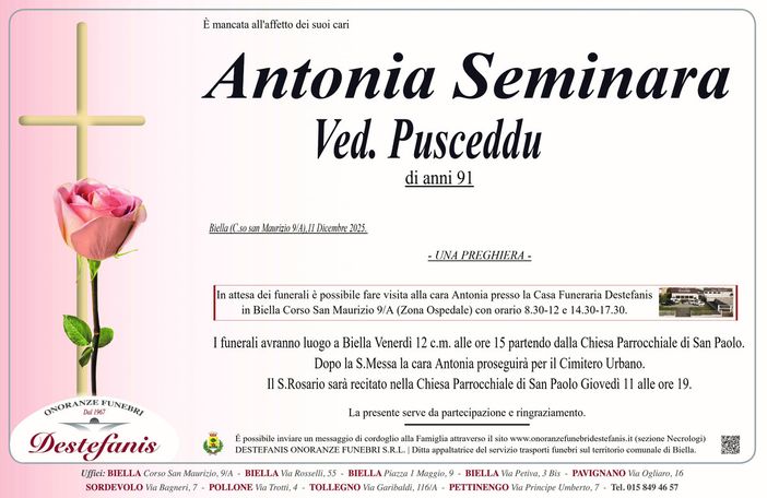 Antonia Seminara, ved. Pusceddu