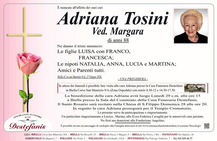 Adriana Tosini Ved. Margara