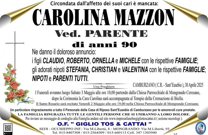 Carolina Mazzon, ved. Parente