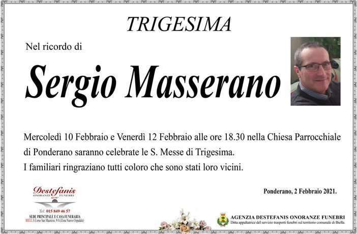 Sergio Masserano - Trigesima -