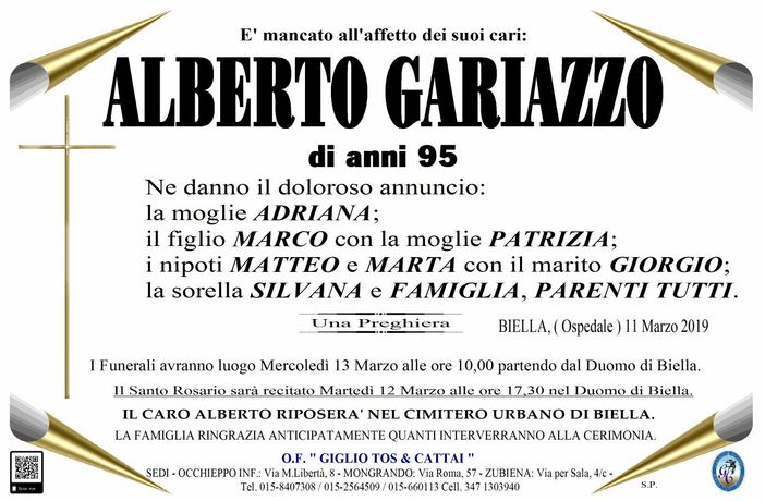 necrologio gariazzo