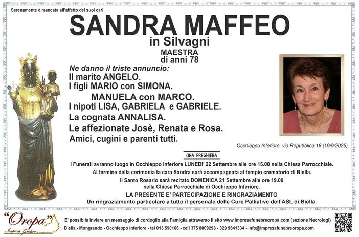 Sandra Maffeo, in Silvagni