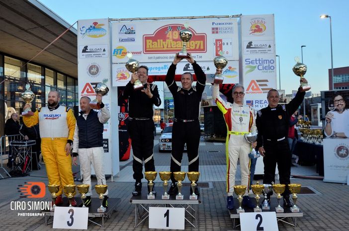 Podio biellese al 15° Rally Storico Rally Team 971 per Bertinotti e Rondi nello scatto di Ciro Simoni
