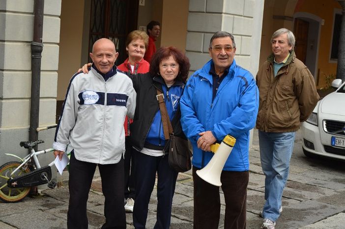 Mario Secci con Franca Dalla Dea e il presidente dell'Ugb