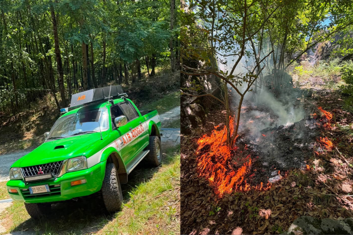 Emergenza incendi in Valsesia, mobilitati 16 volontari AIB dal Biellese - Foto AIB Emergenza incendi in Valsesia, mobilitati 16 volontari AIB dal Biellese - Foto AIB