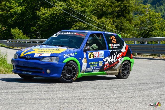 Immagine d'archivio (credit Foto Magnano) dell'equipaggio Bertacco-Moia.