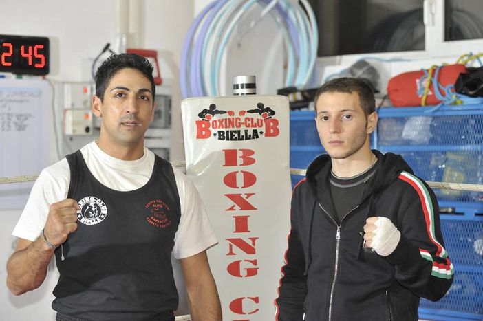 Simone Bagatin (a destra) con il tecnico Roberto Scaglione