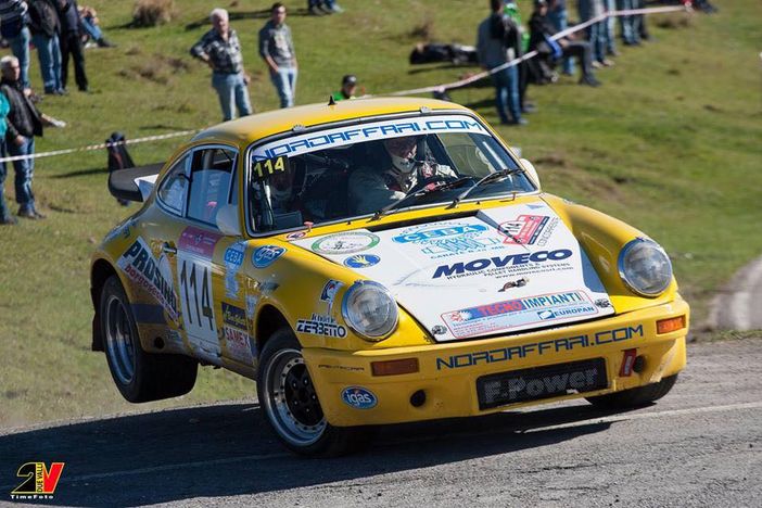 L'equipaggio Bertinotti-Rondi al campionato italiano Rally Storici