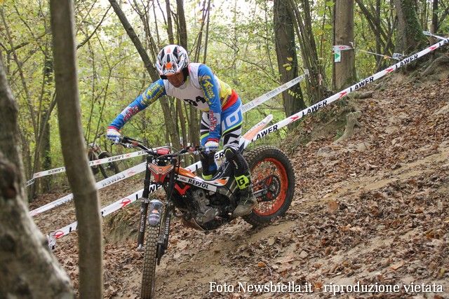 Un momento della gara di Mezzana