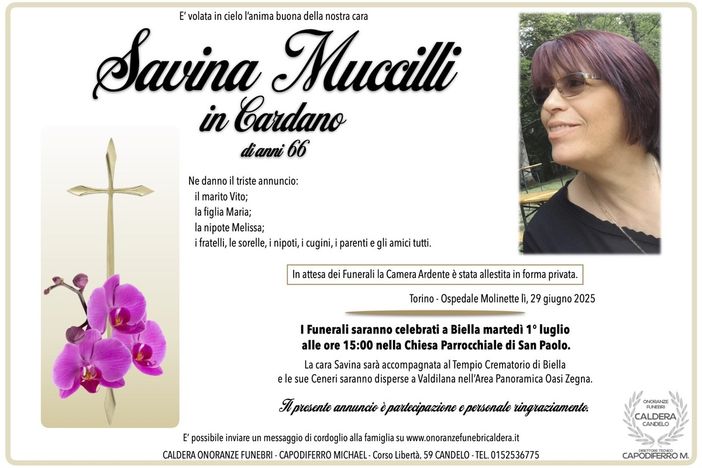 Savina Muccilli in Cardano