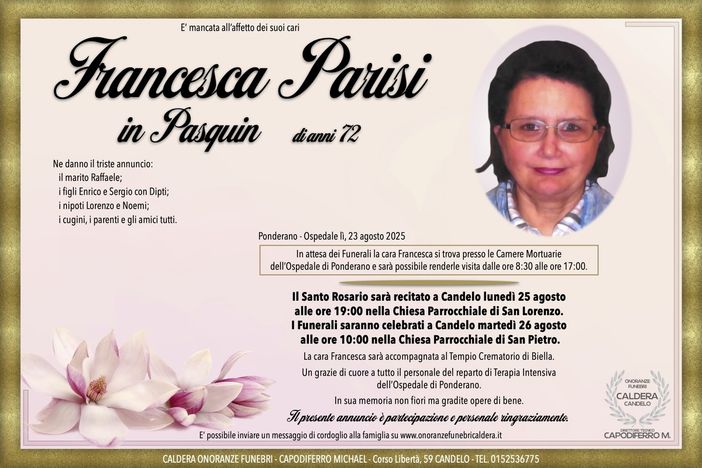 Francesca Parisi, in Pasquin