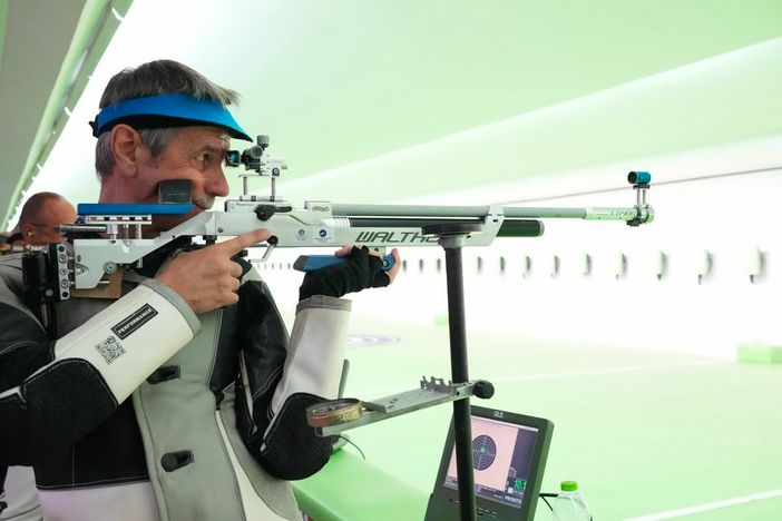 Tiro a segno, campionati italiani, Donato di T.S.N Biella sfiora il podio a Roma nella foto Luigi Donato