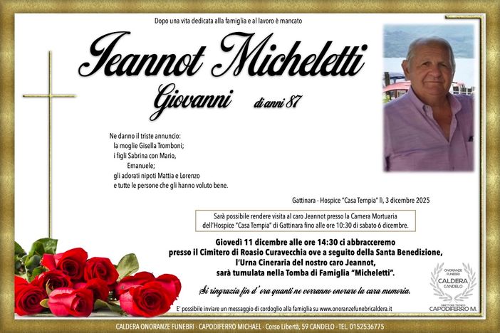 Jeannot Micheletti Giovanni