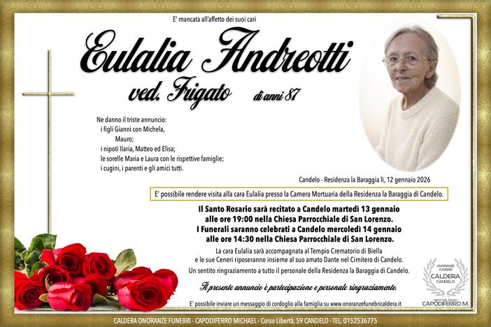 Eulalia Andreotti, ved. Frigato