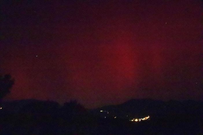 L'aurora boreale nei cieli del biellese. L'aurora boreale nei cieli del biellese.