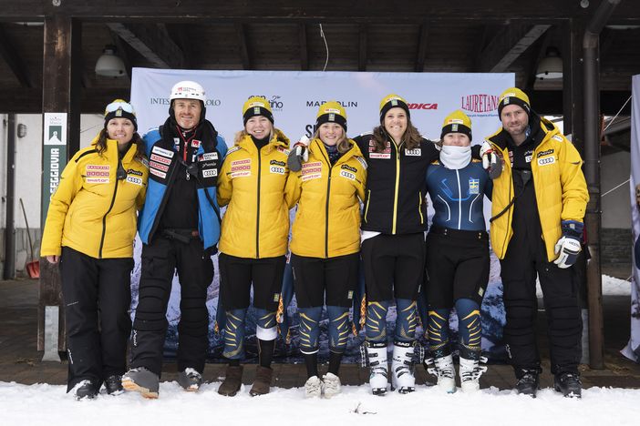 Slalom, le prime dieci al mondo preparano Courchevel all’Oasi Zegna Ski Racing Center.