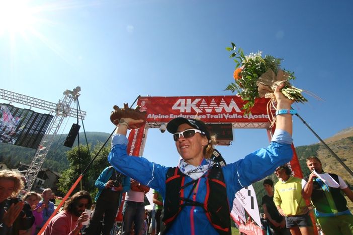 Francesca Canepa all'arrivo
