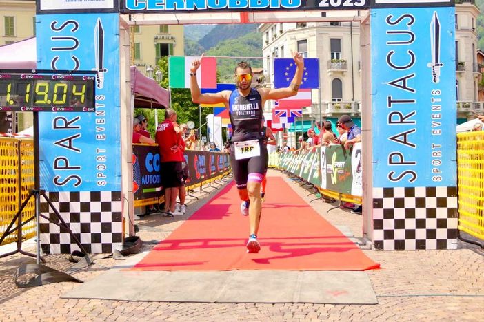 Triathlon, Tiziano Valcauda di Iron Biella allo Sprint città di Cernobbio - Foto Iron Biella Triathlon, Tiziano Valcauda di Iron Biella allo Sprint città di Cernobbio - Foto Iron Biella