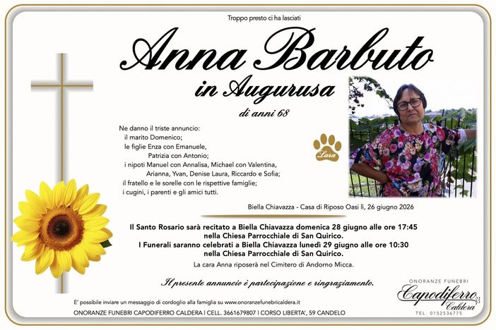 Anna Barbuto in Augurusa