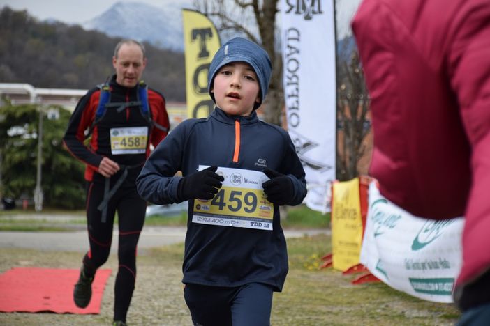 Trail della Diga, la prima esperienza del piccolo Alessandro Prina Mello