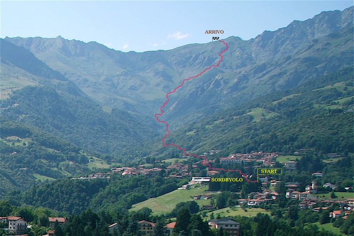 Il percorso sordevolo-rifugio coda Il percorso sordevolo-rifugio coda