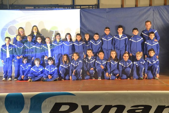 I gruppi esordienti B della Dynamic Sport di Biella, Crescentino e Rivarolo
