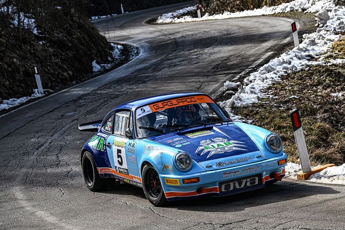 Musti-Brachi in azione su Porsche Carrera RS di 2°Raggruppamento in azione al 13° Historic Rally delle Vallate Aretine