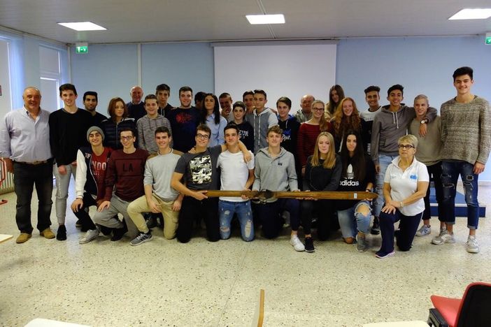 Biella: Una vita per la neve raccontata da Claudio Ravetto ai ragazzi del Liceo Sportivo