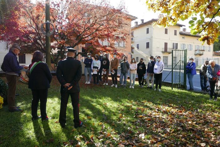 Il 4 novembre al Giardino della Pace di  Ronco Biellese - Foto Comune Ronco Biellese