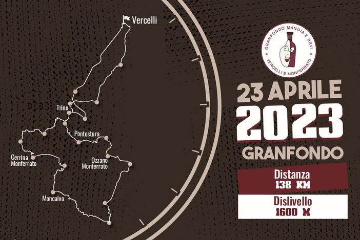 Circuito Coppa Piemonte Drali: il 23 aprile la Granfondo “Mangia e Bevi”