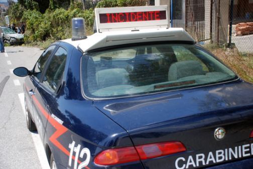 Carabinieri incidente Carabinieri incidente