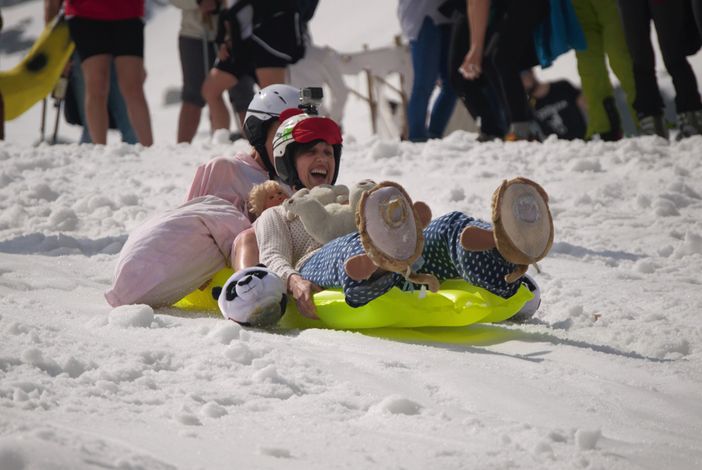 A Bielmonte Water Slide, l'evento più privo di cognizione di tutte le Alpi “Biellesi”, foto Gloria Landi