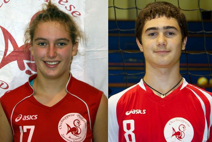 Matilde Pezzini e Riccardo Bertuzzi dell'Occhieppese