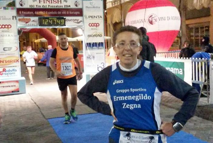 Daniela Ubertalli al traguardo di Faenza