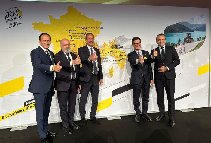 Il Tour de France in Piemonte, presentate a Parigi le tappe piemontesi. Attese ricadute fino a 15 milioni