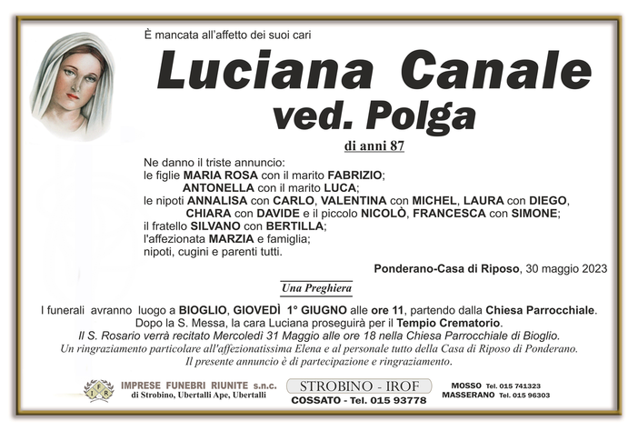 Luciana Canale, Ved. Polga