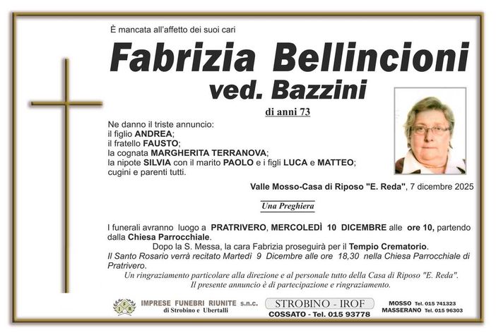 Fabrizia Bellincioni, ved. Bazzini