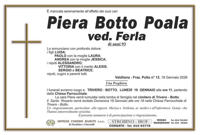 Piera Botto Poala, ved. Ferla