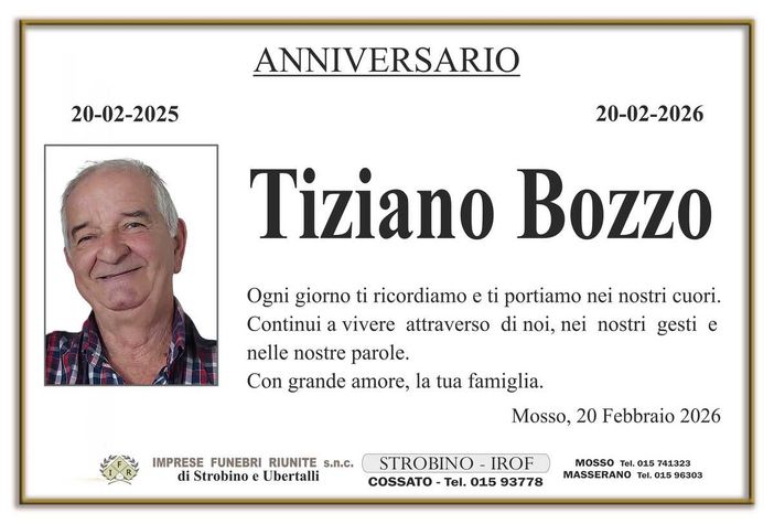 Tiziano Bozzo - Anniversario