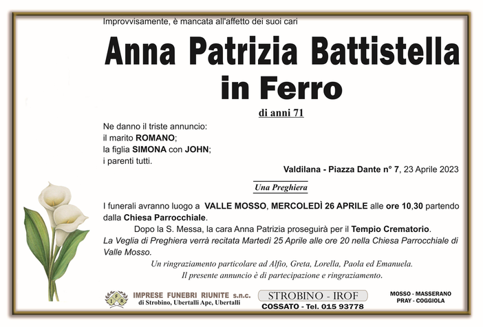 Anna Patrizia Battistella in Ferro