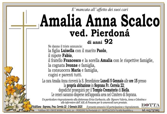 Amalia Anna Scalco, ved. Pierdonà