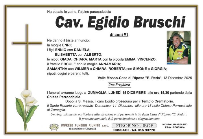 Cav. Egidio Bruschi