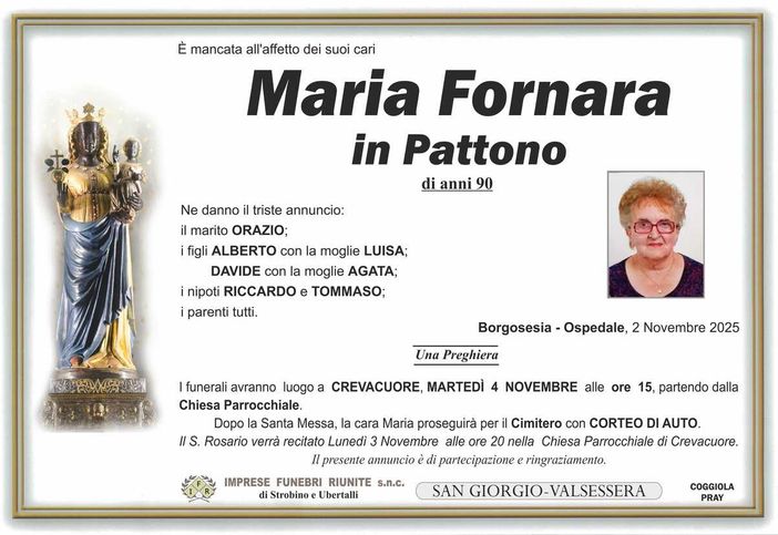 Maria Fornara in Pattono